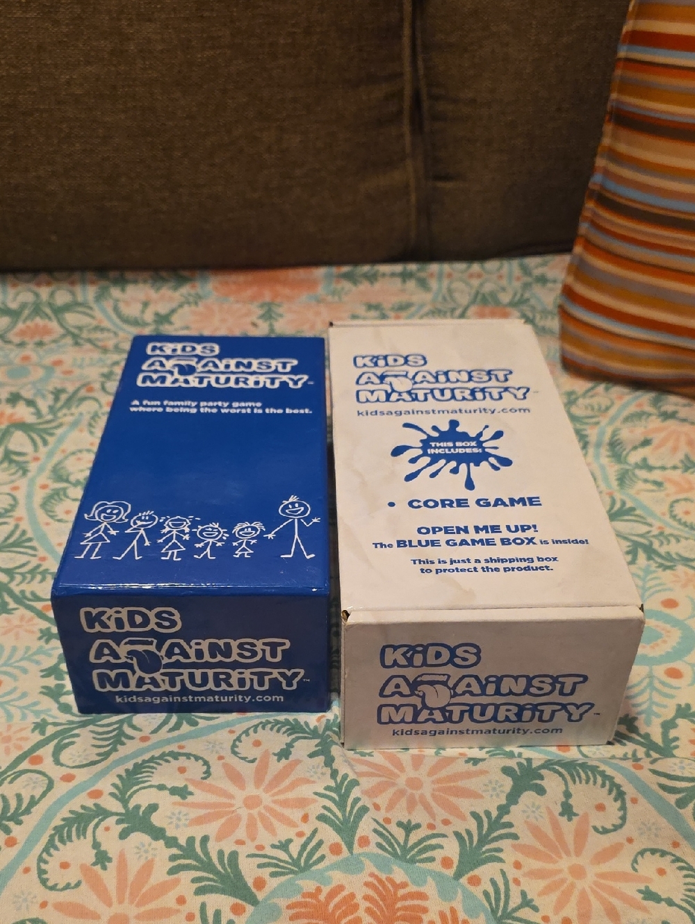 Kids Against Maturity Core Game Box Set - Blue and White